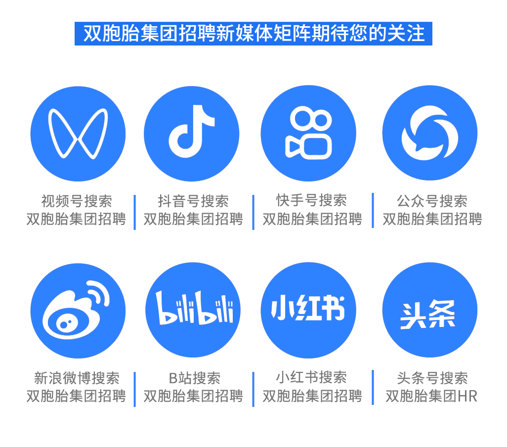 双胞胎集团招聘新媒体矩阵期待您的关注\\nOO\\n \\nO\\n视频号搜索\\n抖音号搜索\\n快手号搜索\\n公众号搜索\\n双胞胎集团招聘|双胞胎集团招聘|双胞胎集团招聘双胞胎集团招聘\\nbili bili\\n小红书\\n头条\\n新浪微博搜索\\nB站搜索\\n小红书搜索\\n头条号搜索\\n双胞胎集团招聘|双胞胎集团招聘|双胞胎集团招聘双胞胎集团HR\\n