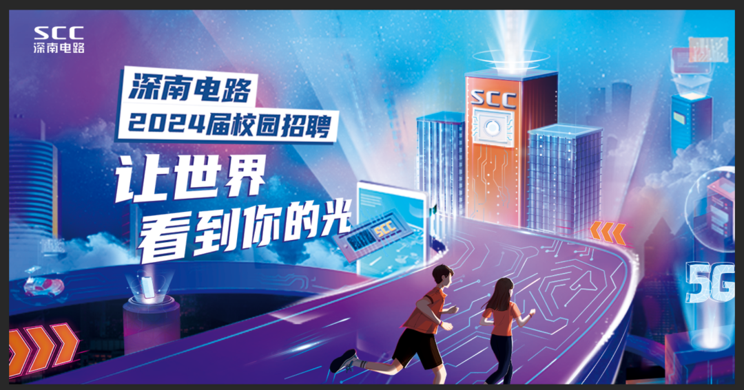 <p>SsC.C深南电路</p>
<p>深南电路SCC</p>
<p>I 2024届校园招聘</p>
<p>it世界</p>
<p>看到你的光</p>
<p>SG</p>

