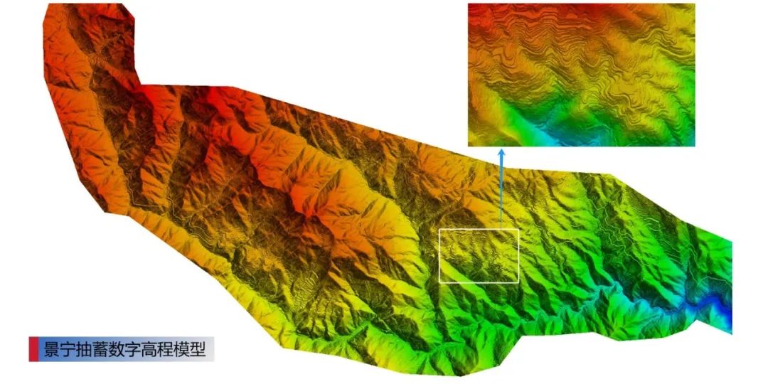 <p>汽</p>
<p>景宁抽蓄数字高程模型</p>
