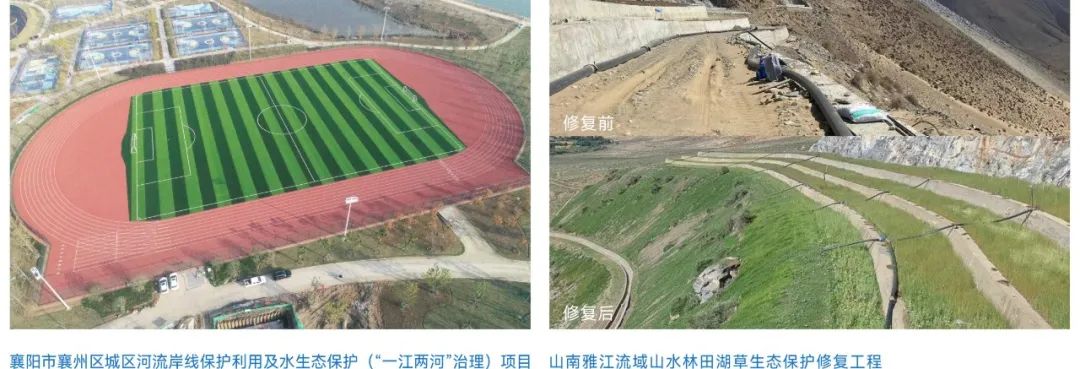 <p>修复前</p>
<p>a</p>
<p>修复后</p>
<p>襄阳市襄州区城区河流岸线保护利用及水生态保护("一江两河”治理)项目山南雅江流域山水林田湖草生态保护修复工程</p>
