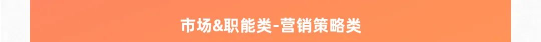 市场&职能类-营销策略类