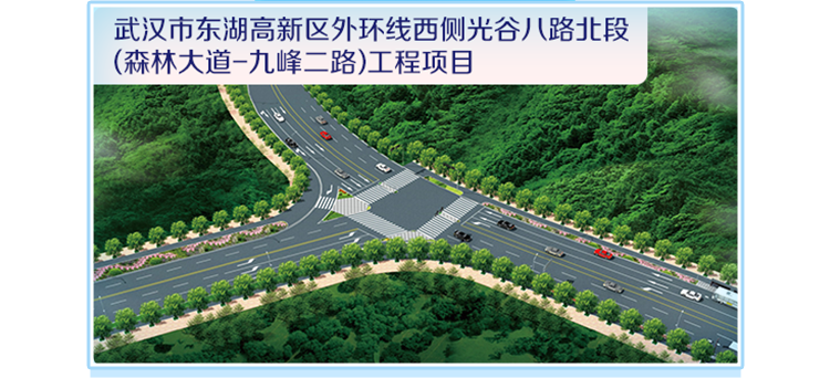 <p>武汉市东湖高新区外环线西侧光谷) (路北段</p>
<p>(森林大道-九峰二路)工程项目</p>
